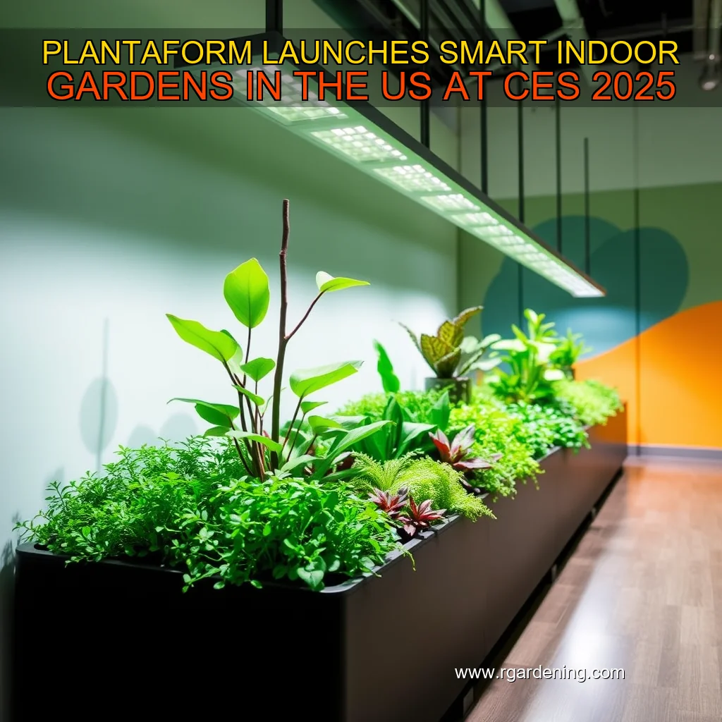 PLANTAFORM LAUNCHES SMART INDOOR GARDENS IN THE US AT CES 2025