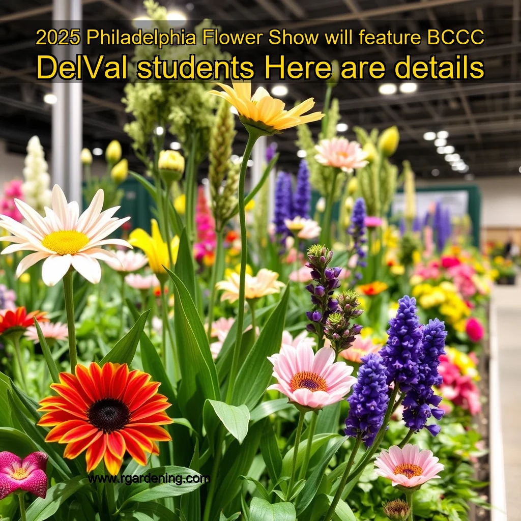 2025 Philadelphia Flower Show will feature BCCC  DelVal students  Here are details