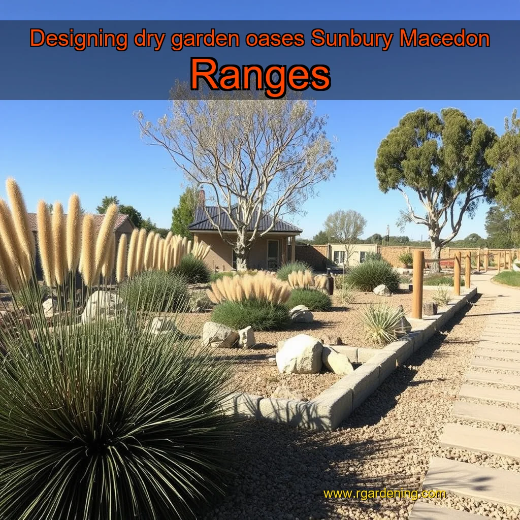 Designing dry garden oases  Sunbury  Macedon Ranges