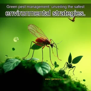 Artistic representation for Green pest management: unveiling the safest environmental strategies.