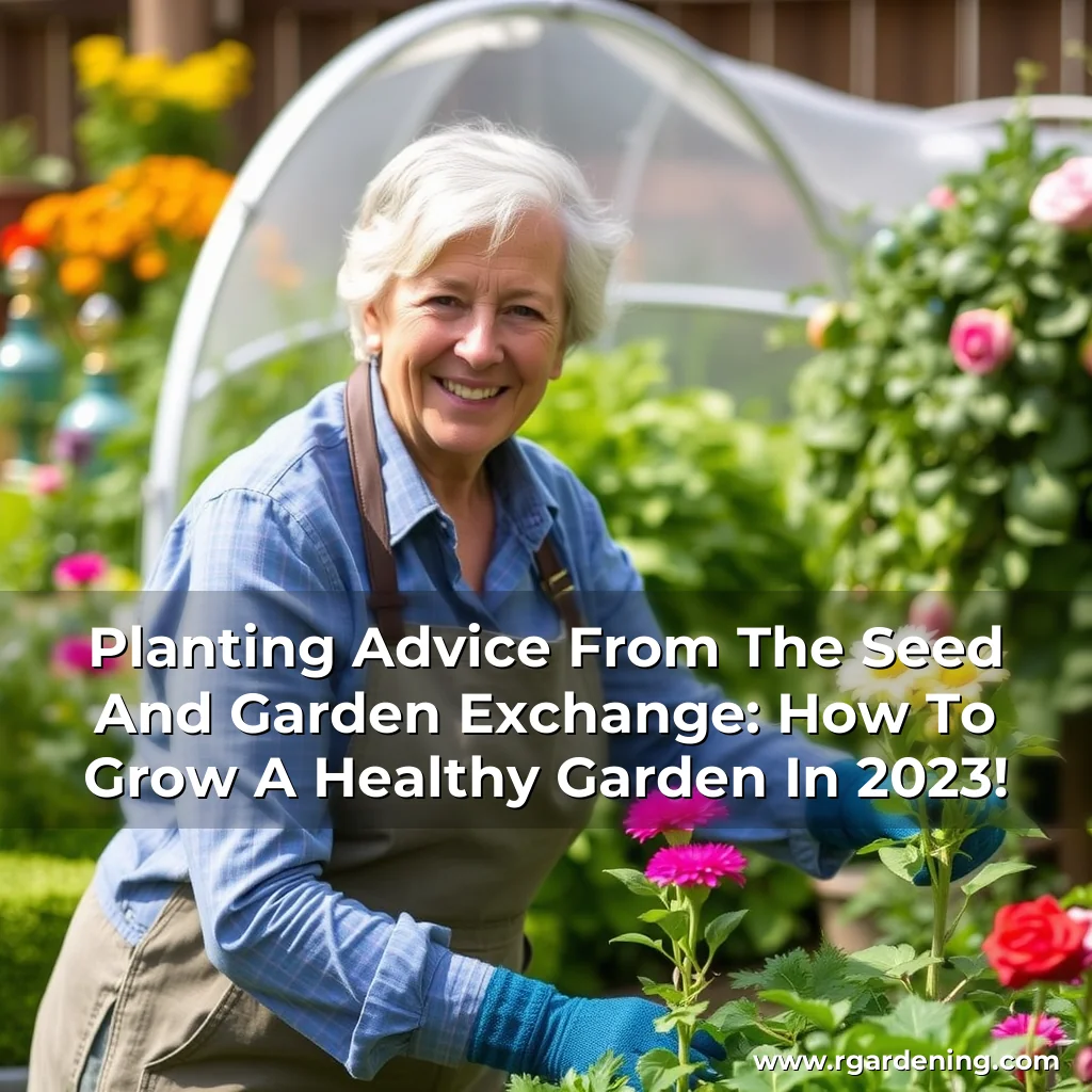 Planting Advice From The Seed And Garden Exchange: How To Grow A Healthy Garden In 2023!
