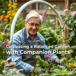 Artistic representation for Cultivating a Balanced Garden with Companion Plants