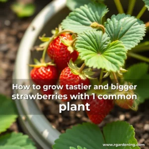 Artistic representation for How to grow tastier and bigger strawberries with 1 common plant