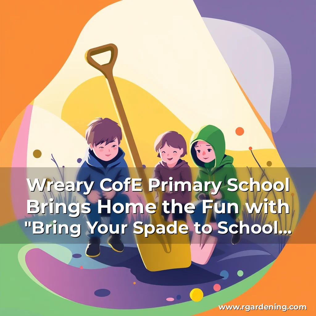 Wreary CofE Primary School Brings Home the Fun with “Bring Your Spade to School Day”