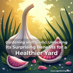 Artistic representation for Gardening with Garlic: Unlocking its Surprising Benefits for a Healthier Yard