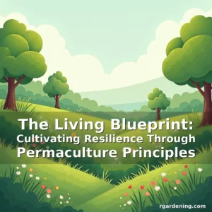 Artistic representation for The Living Blueprint: Cultivating Resilience Through Permaculture Principles
