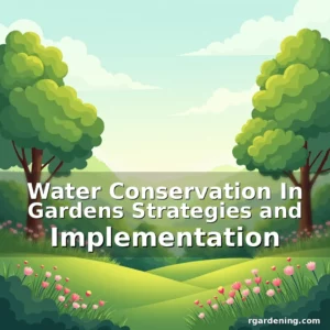 Artistic representation for Water Conservation In Gardens Strategies and Implementation
