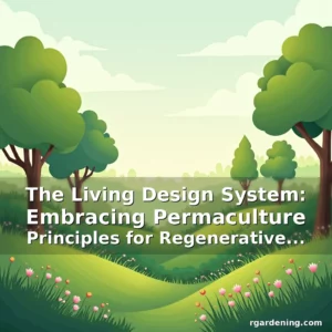 Artistic representation for The Living Design System: Embracing Permaculture Principles for Regenerative Landscapes