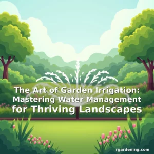 Artistic representation for The Art of Garden Irrigation: Mastering Water Management for Thriving Landscapes