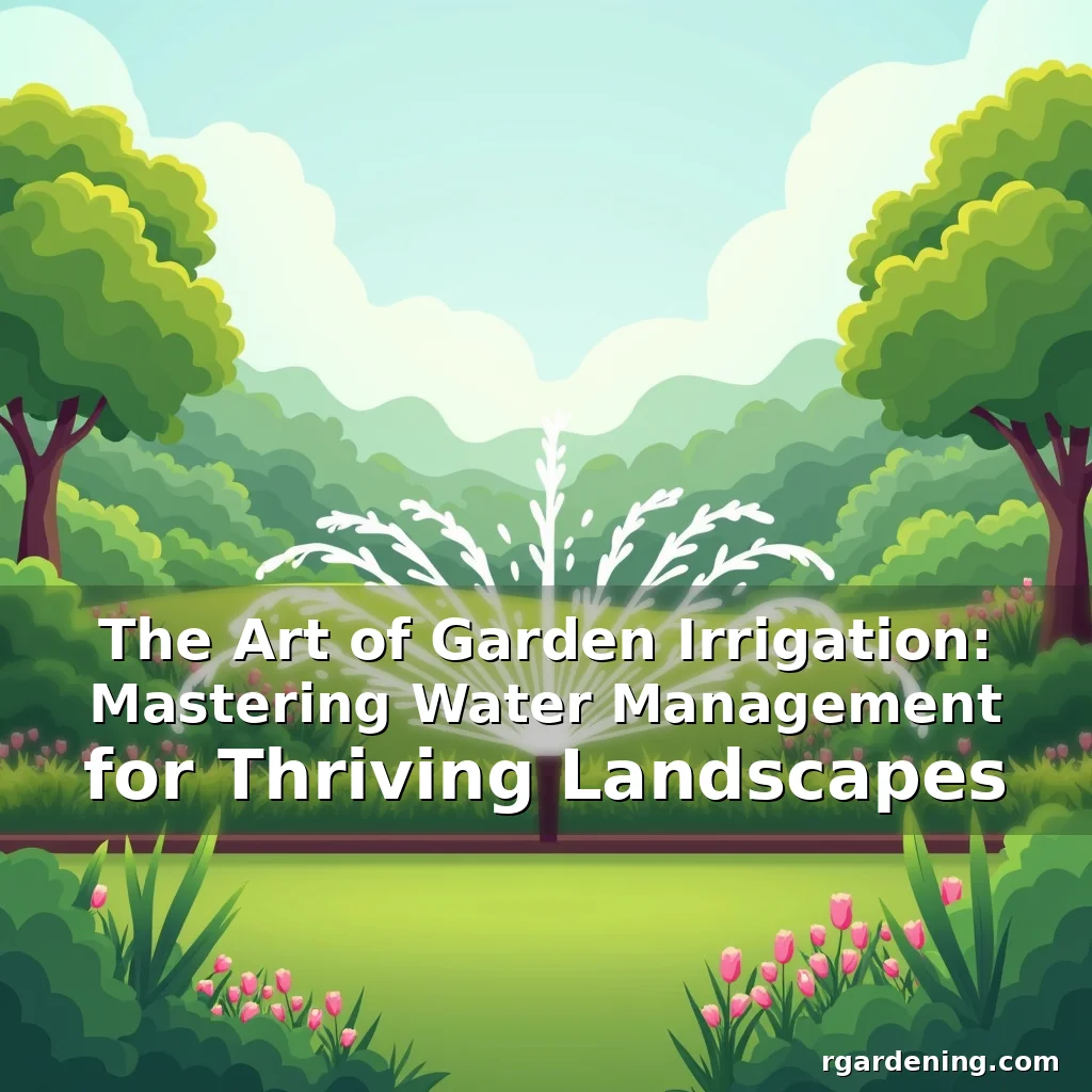 The Art of Garden Irrigation: Mastering Water Management for Thriving Landscapes