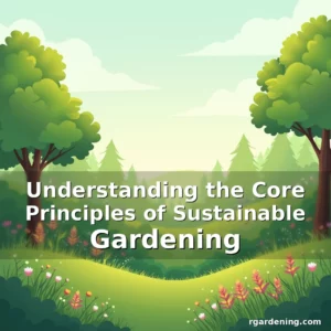 Artistic representation for Understanding the Core Principles of Sustainable Gardening