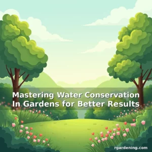 Artistic representation for Mastering Water Conservation In Gardens for Better Results