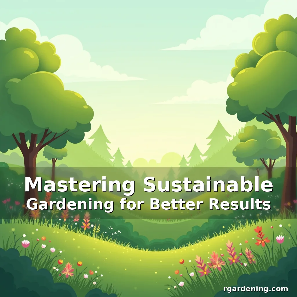 Mastering Sustainable Gardening for Better Results