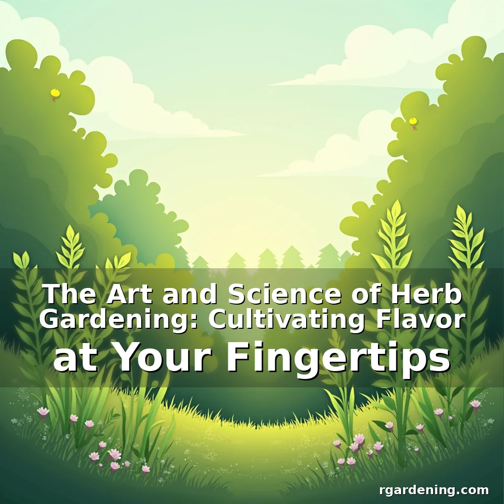 The Art and Science of Herb Gardening: Cultivating Flavor at Your Fingertips