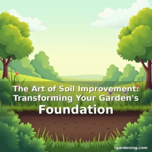 Artistic representation for The Art of Soil Improvement: Transforming Your Garden's Foundation