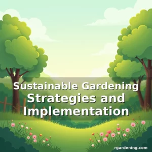 Artistic representation for Sustainable Gardening Strategies and Implementation