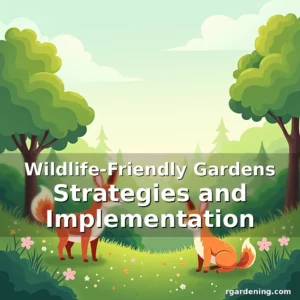 Artistic representation for Wildlife-Friendly Gardens Strategies and Implementation