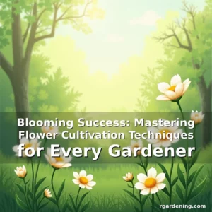 Artistic representation for Blooming Success: Mastering Flower Cultivation Techniques for Every Gardener