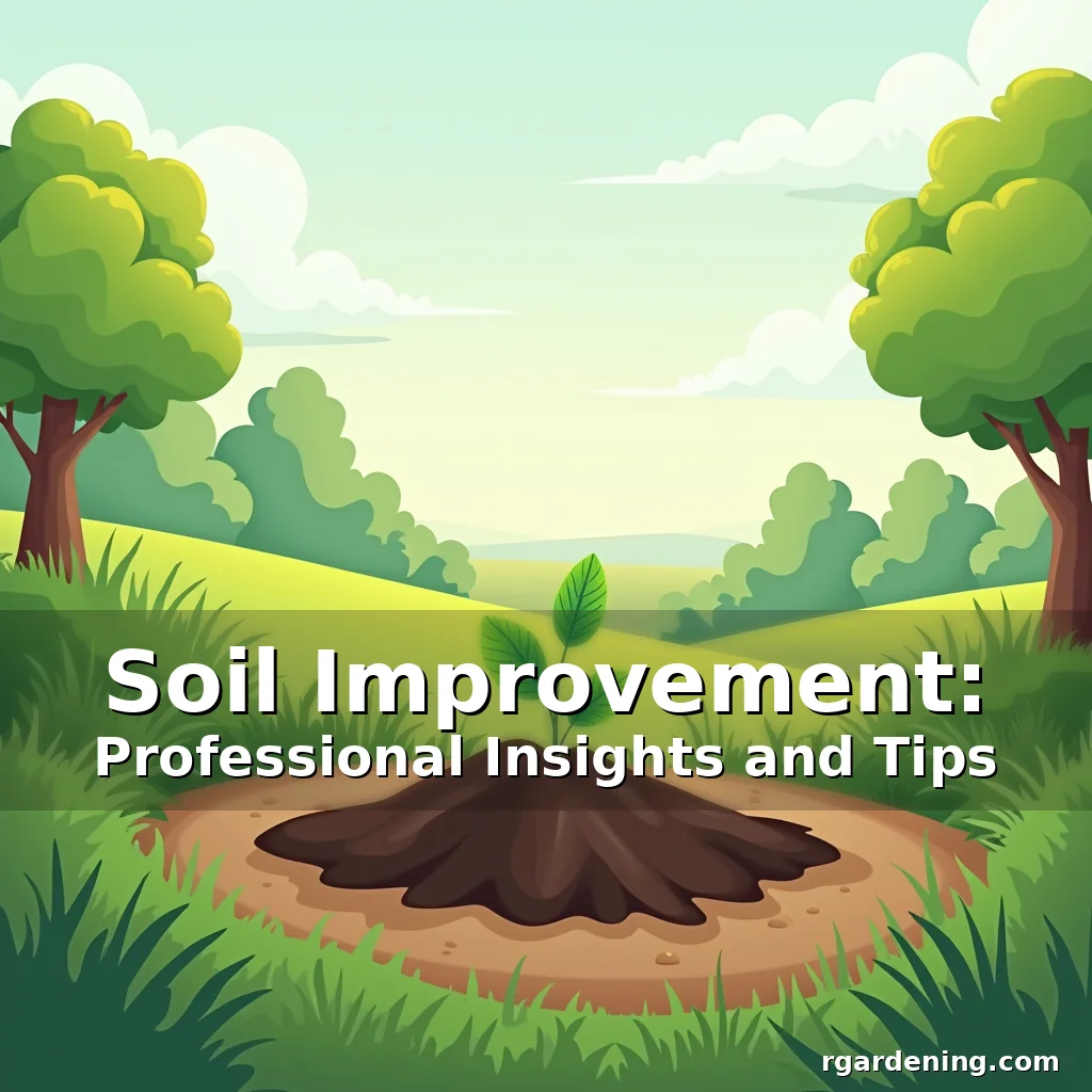 Soil Improvement: Professional Insights and Tips