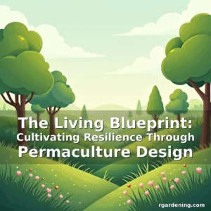 Artistic representation for The Living Blueprint: Cultivating Resilience Through Permaculture Design