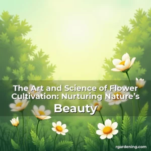 Artistic representation for The Art and Science of Flower Cultivation: Nurturing Nature’s Beauty
