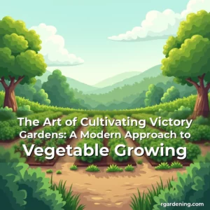 Artistic representation for The Art of Cultivating Victory Gardens: A Modern Approach to Vegetable Growing