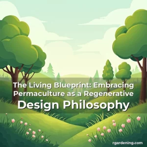 Artistic representation for The Living Blueprint: Embracing Permaculture as a Regenerative Design Philosophy
