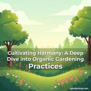 Artistic representation for Cultivating Harmony: A Deep Dive into Organic Gardening Practices