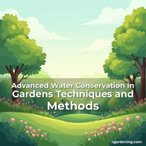 Artistic representation for Advanced Water Conservation In Gardens Techniques and Methods