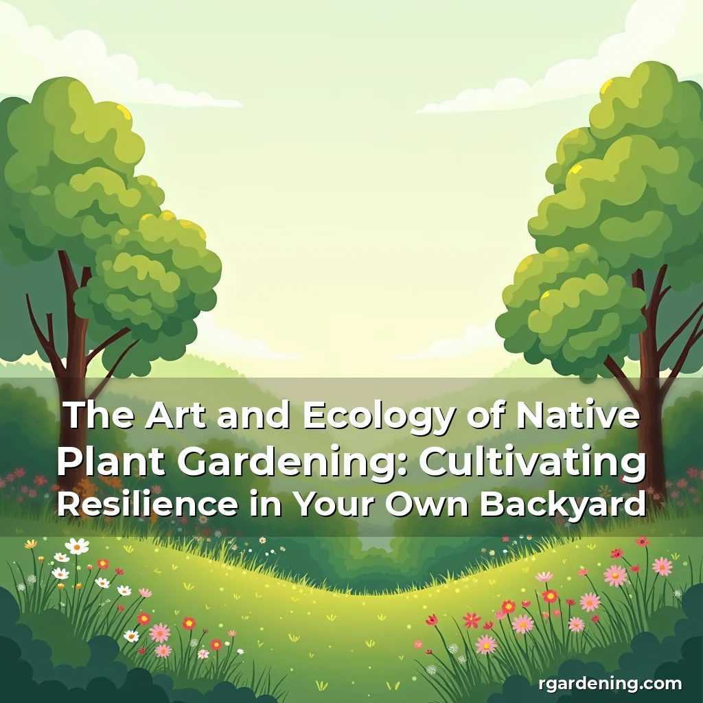 The Art and Ecology of Native Plant Gardening: Cultivating Resilience in Your Own Backyard